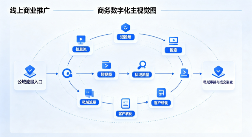 陵县线上商业推广怎么做？全域流量闭环搭建与低成本转化实战指南